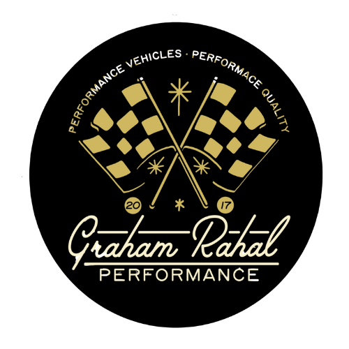 GRP Gold Checkered Flags Sticker